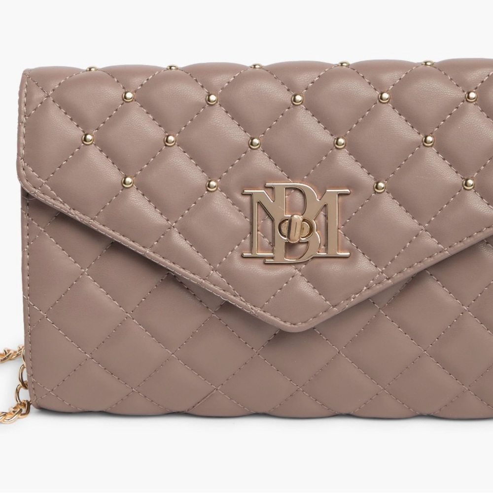 Elegant Taupe Quilted Bag